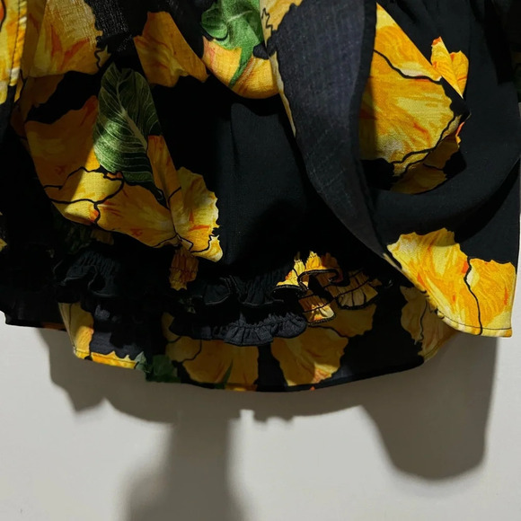 Zara Off the shoulder shirt Floral print Size XS - Picture 5 of 7